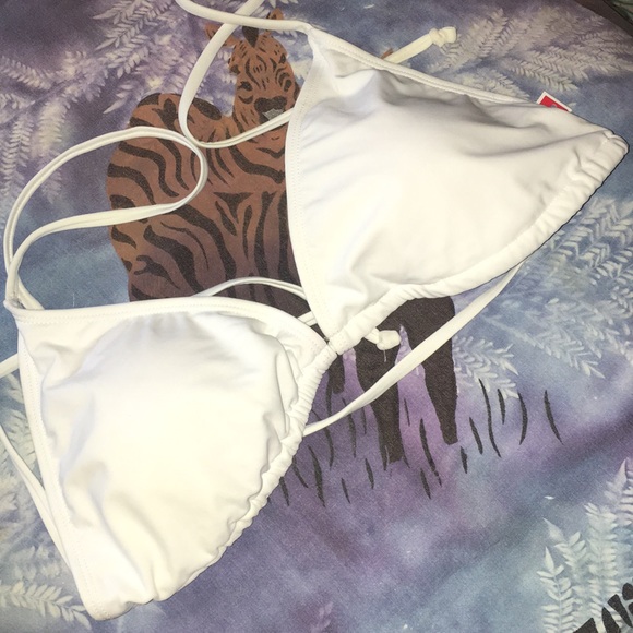 Kmart Other - 5/$18 White Triangle Bikini Top XL